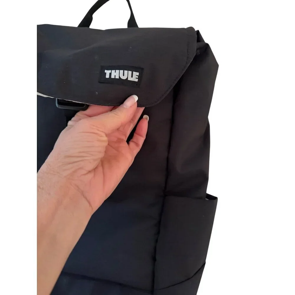 Thule Unisex Lithos 16L Black Backpack Flap Adjustable Water Resistant Travel